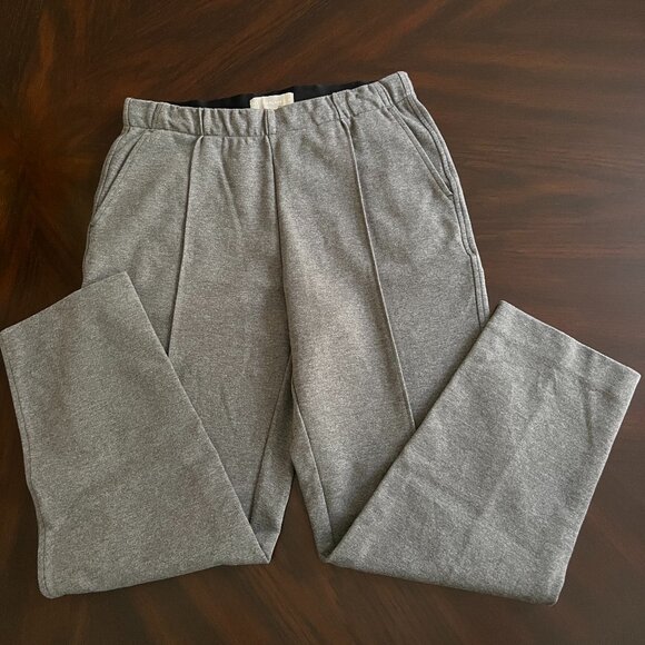 Everlane The Dream Pant Pull On Tailored Trouser Heathered Charcoal Gray Sz M - Picture 4 of 5